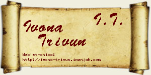 Ivona Trivun vizit kartica